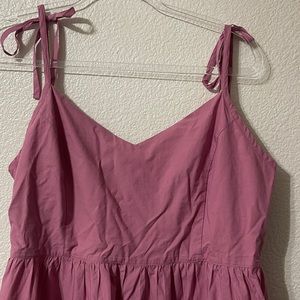 Madewell Pink Midi Strap Dress